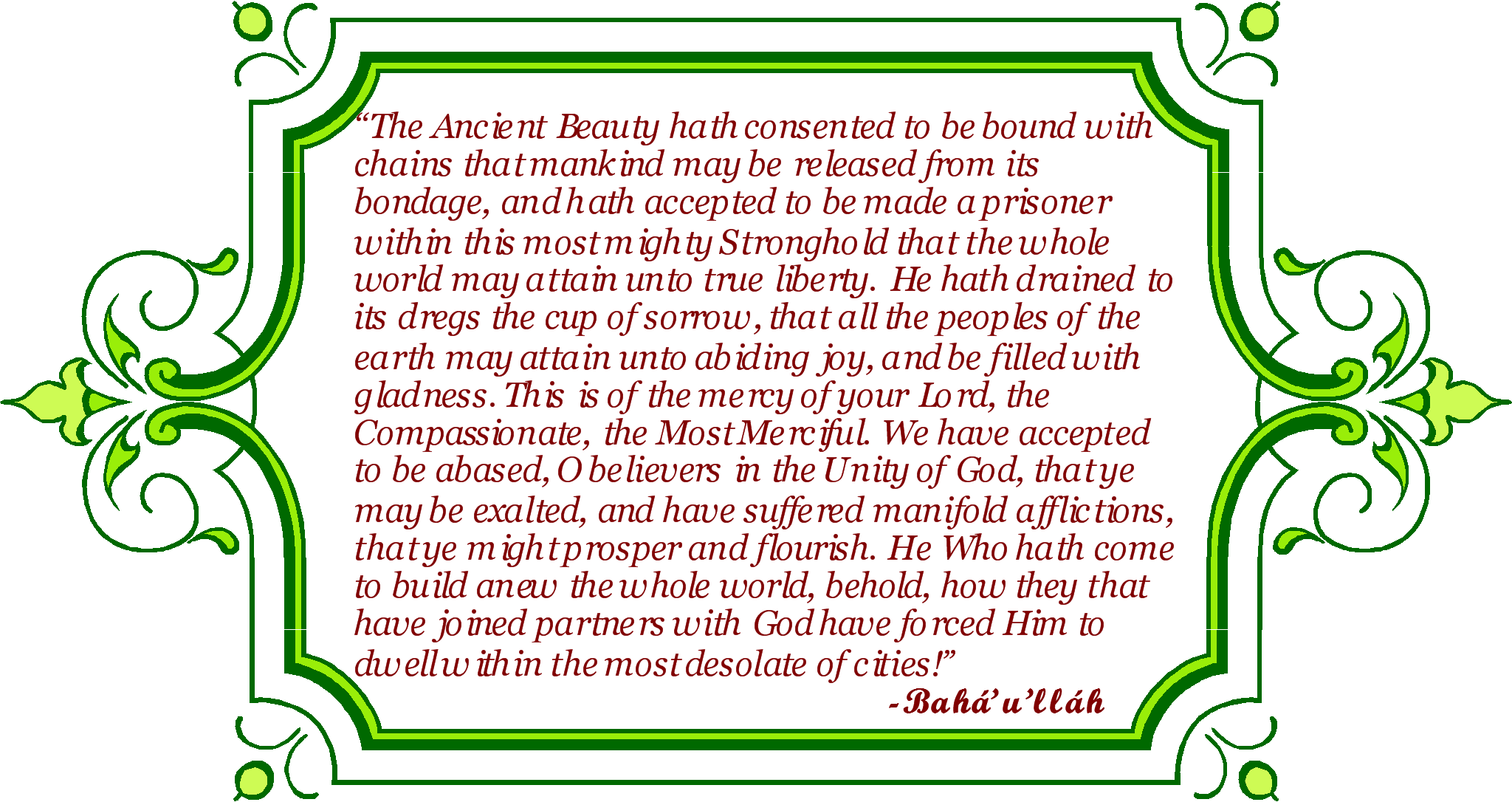 Bahai Writings